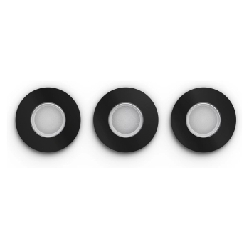 Preview: Philips Hue White&Col. Amb. Xamento Einbauspot schwarz 3x4.2W