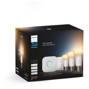 Preview: Philips Hue White Ambiance E27 3er Starter Set inkl DS 3x800lm 75W