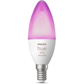 Philips Hue White & Color Ambiance E14 Kerze Einzeplack 470lm