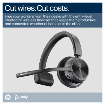 Preview: HP Poly BT Headset Voyager 4310 UC Mono USB-C Teams mit Stand