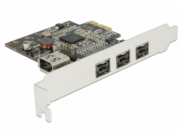 DELOCK PCIe-Card > 3x ect. FireWire B + int. FireWire A
