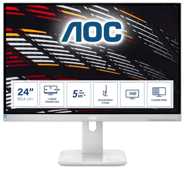 AOC 60,5cm (23,8) 24P1/GR   16:09 HDMI+DP+DVI+USB IPS Li.gr