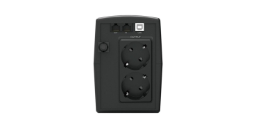 Preview: CONCEPTRONIC USV  650VA/360W/2xSchuko/HID USB/RJ45in/Out  sw