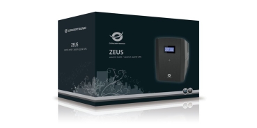 Preview: CONCEPTRONIC USV 1200VA/720W/2xSchuko/3xIEC/USB/RJ45/AVR  sw