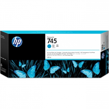 HP 745 Tintenpatrone Cyan 300 ml
