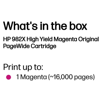 Preview: HP 982X PageWide Tinte Magenta High Yield
