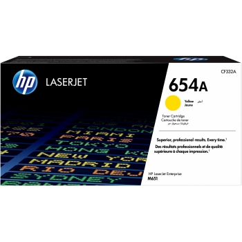 HP 654A original Toner cartridge CF332A yellow standard capacity 15.000 pages 1-pack