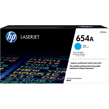 HP 654A Original Toner cyan Standardkapazitt 15.000 Seiten 1er-Pack