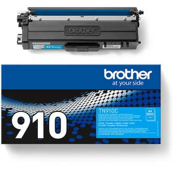 Preview: Brother Toner TN-910C Cyan bis zu 9.000 Seiten ISO/IEC 19798