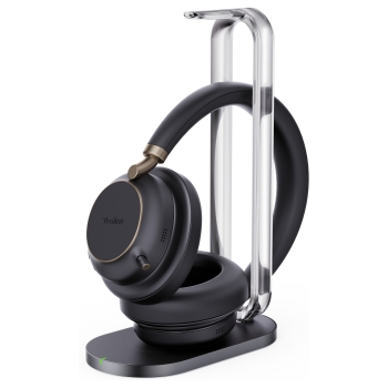 Preview: Yealink Bluetooth Headset BH76 Plus with Charging Stand UC Black USB-C/A