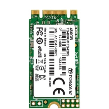 TRANSCEND 480GB M.2 2242 SSD SATA3 B+M Key TLC