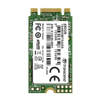 Preview: TRANSCEND 480GB M.2 2242 SSD SATA3 B+M Key TLC