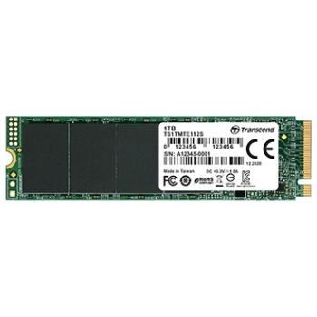 TRANSCEND 112S 1TB PCIe Gen3x4 M.2 2280 M-Key 3D TLC DRAM-less
