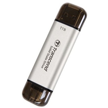 Preview: TRANSCEND ESD310S 1TB External SSD USB 10Gbps Type C/A Silver