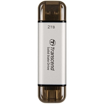 TRANSCEND ESD310S 2TB External SSD USB 10Gbps Type C/A Silver