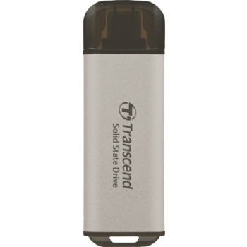 TRANSCEND ESD300S 512GB External SSD USB 10Gbps Type C Silver
