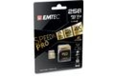 Preview: Emtec mSD 256GB UHS-I U3 V30 A1 SpeedIN Pro + Adapter