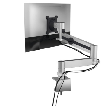 DURABLE Monitorhalterung PRO mit Arm 1 Mon. Tischklem Silber