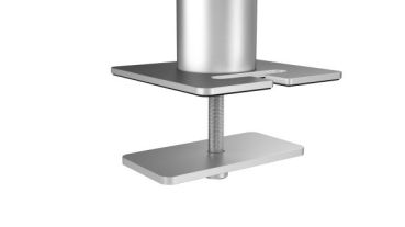 DURABLE Monitorhalterung PRO m Arm 1 Mon. Tischdurchf silber