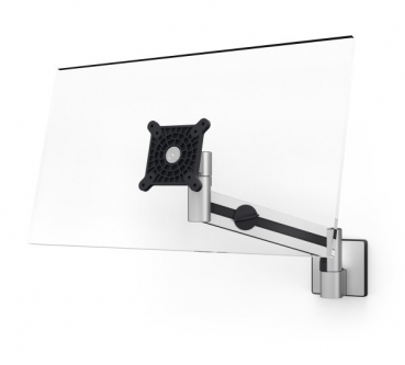 DURABLE Monitorhalterung PRO m. Arm 1 Mon. Wandbefe. Silber