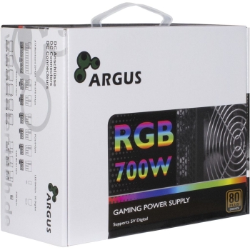 Preview: Inter-Tech Netzteil 700W Argus RGB-700 II 140mm L�fter retail