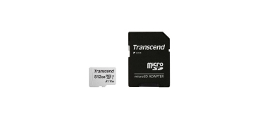 Preview: SD microSD Card 512GB Transcend SDXC USD300S-A w/Adapter