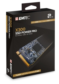Preview: Emtec SSD M.2 NVMe PCIe 3.0 X300 2TB Intern retail