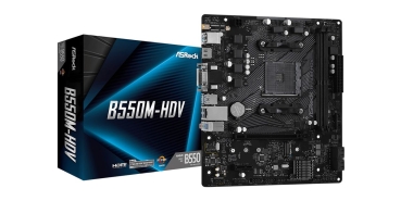 ASRock B550M-HDV                 AM4 mATX DVI/HDMI      DDR4 retail
