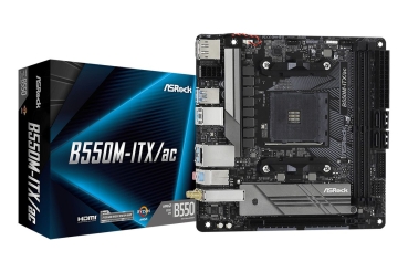 ASRock B550M-ITX/ac              AM4 mITX HDMI/DP       DDR4 retail