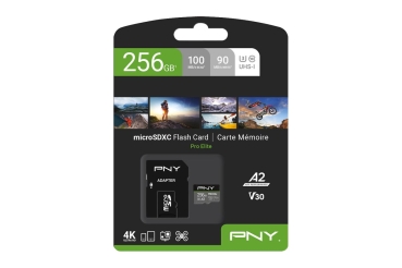 Preview: SD MicroSD XC Card 256GB PNY Pro Elite R100MB/s W90MB/s reta