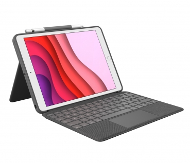 Logitech Bluetooth Combo Touch iPad 7.Gen. grau