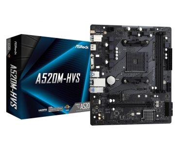 ASRock A520M-HVS                 AM4 mATX VGA/HDMI      DDR4