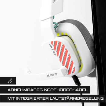 Preview: Logitech Astro Gaming A10 Gen 2 Headset full size wired 3.5 mm jack white/XB