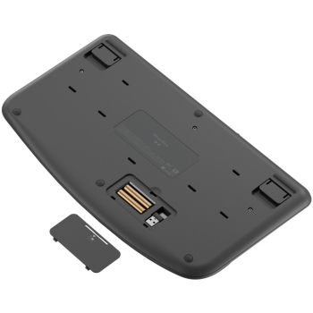 Preview: Logitech Wave Keys Keyboard Wireless 2.4 GHz Bluetooth LE QWERTY US International Graphite (US)