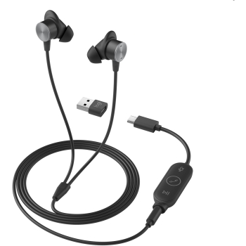 Logitech Zone Wired Earbuds UC - Graphite - Emea