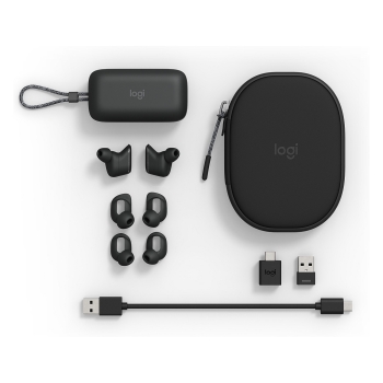 Preview: Logitech Zone True Wireless - GRAPHITE - EMEA