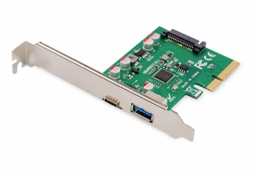 DIGITUS PCI Expr Card 2x USB 3.1 1 Port USB-C + USB A