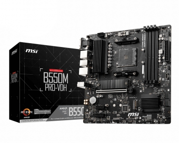 MSI B550M Pro-VDH                    (B550,AM4,mATX,AMD)