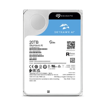 Preview: SEAGATE Surveillance Video Optimized AI Skyhawk 20TB HDD SATA 6Gb/s 512MB cache 3.5inch CMR Helium