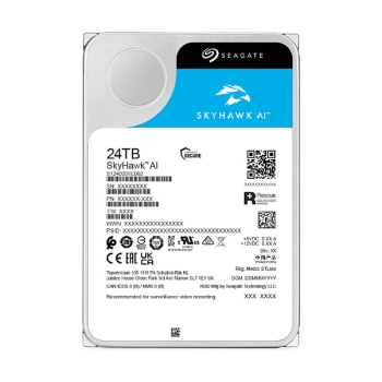 Preview: SEAGATE Surveillance Video Optimized AI Skyhawk 24TB HDD SATA 6Gb/s 512MB cache 3.5inch CMR Helium