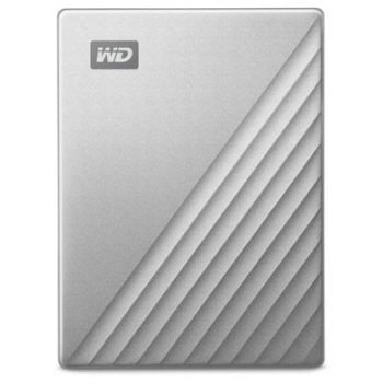 2.5 WD My Passport Ultra 4TB Silver USB-C/USB3.0 HDD 6.4cm 2.5Zoll Metal finish RTL portable extern