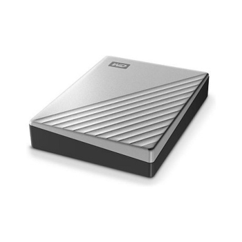 Preview: 2,5 WD My Passport Ultra 4TB Silver USB-C/USB3.0 HDD 6,4cm 2,5Zoll Metal finish RTL portable extern