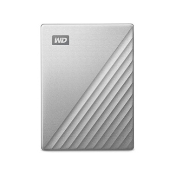 2.5 WD My Passport Ultra 2TB Silver USB-C/USB3.0 HDD 6.4cm 2.5Zoll Metal finish RTL portable extern
