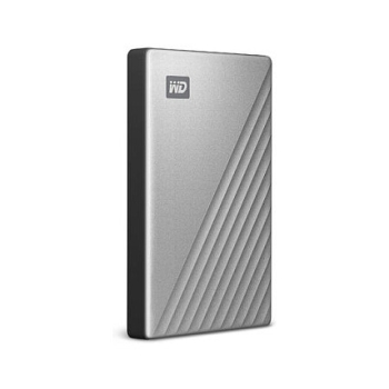Preview: 2.5 WD My Passport Ultra 2TB Silver USB-C/USB3.0 HDD 6.4cm 2.5Zoll Metal finish RTL portable extern