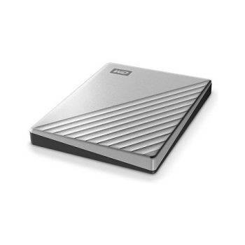 Preview: 2.5 WD My Passport Ultra 2TB Silver USB-C/USB3.0 HDD 6.4cm 2.5Zoll Metal finish RTL portable extern