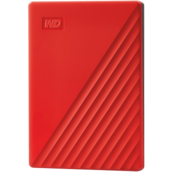 2.5 WD My Passport 4TB portable HDD USB3.0 USB2.0 compatible Red Retail