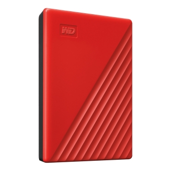 Preview: 2.5 WD My Passport 4TB portable HDD USB3.0 USB2.0 compatible Red Retail
