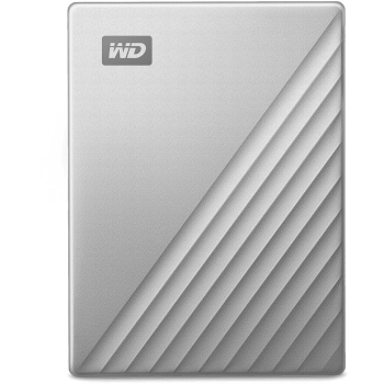 2.5 WD My Passport Ultra Mac 5TB Silver USB-C/USB3.0 HDD 6.4cm 2.5Zoll Metal finish RTL portable extern
