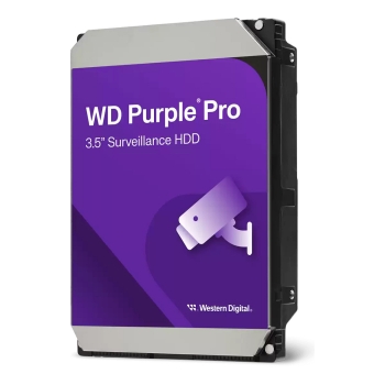 WD Purple Pro 12TB SATA 6Gb/s HDD 8,89cm 3,5Zoll internal 7200Rpm 256MB Cache 24x7 Bulk