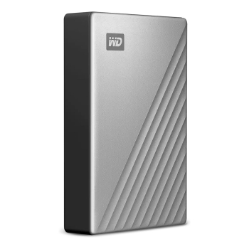 Preview: 2.5 WD My Passport Ultra Mac 6TB Silver USB-C/USB3.0 HDD 6.35cm 2.5Zoll Metal finish RTL portable external